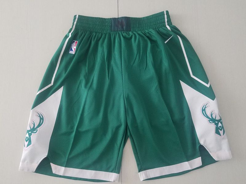 Men NBA Milwaukee Bucks Green Nike Shorts 2021618